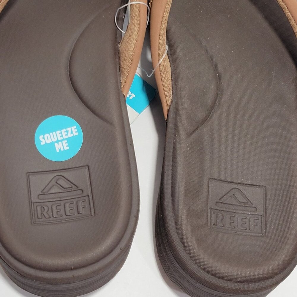 Reef Cushion Cloud Flip Flop Sandals Womens Size 6 Espresso Brown Arch Support - Picture 5 of 13